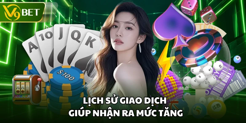 Lịch sử giao dịch giúp nhận ra mức tăng