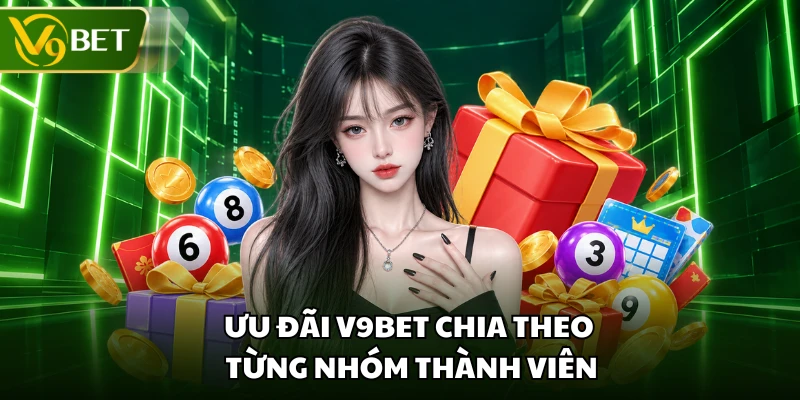 Ưu đãi V9BET chia theo từng nhóm thành viên